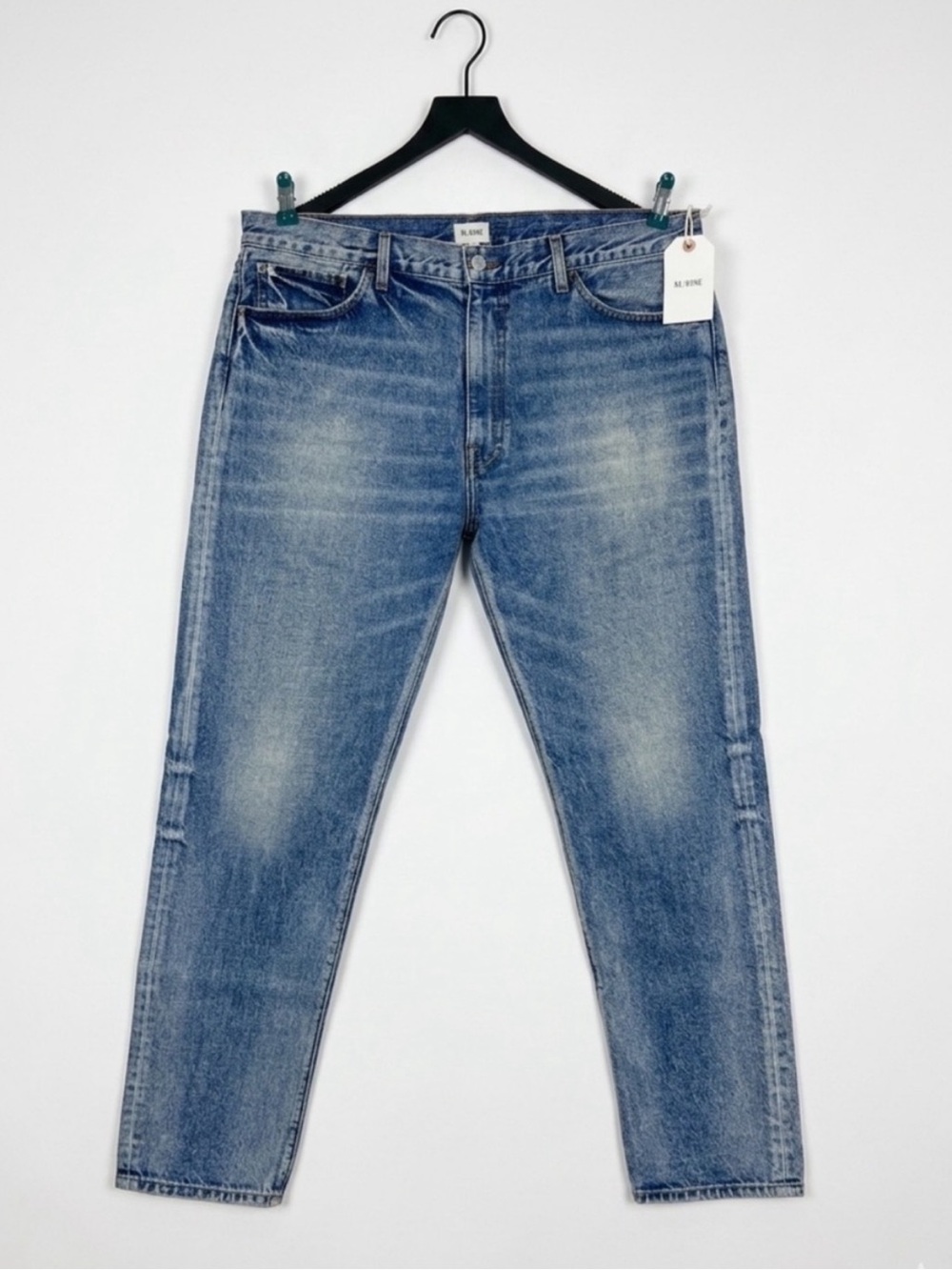 RE/DONE Men’s 90s Slim Fit Jeans Mid Worn Light Blue Denim 36 $335 NWT